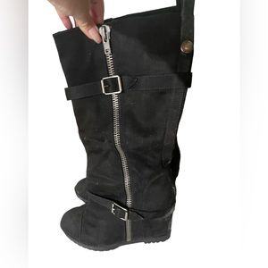 Womens apostrophe knee high boots